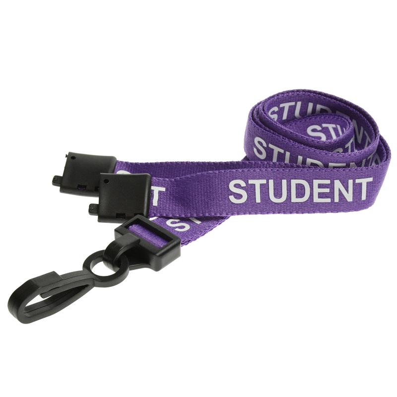 Bilde av Student purple lanyard / keyhanger 15 mm with plastic J clip. 60270595 (DE,SE,NO,FI,RO,PL)
