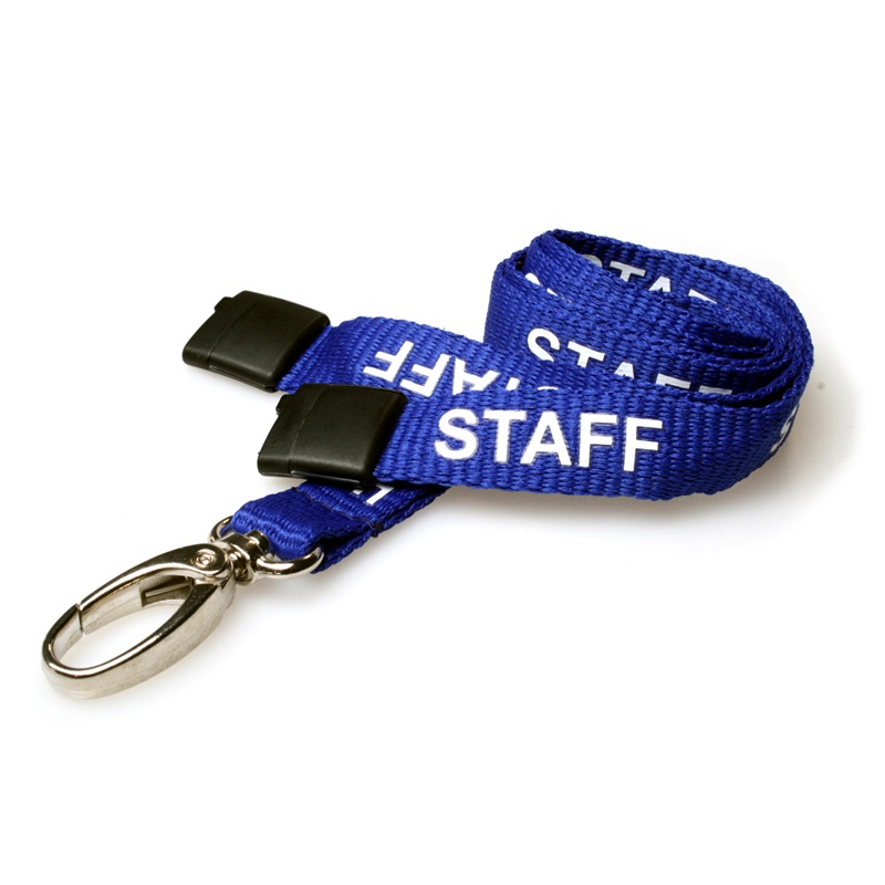 Picture of Staff blue lanyard / keyhanger 15 mm with metal lobster clip. 60270600